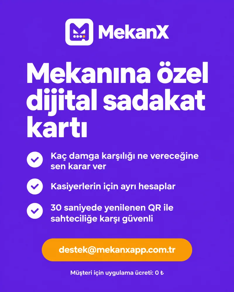 Mekan sahipleri için MekanX özellikleri